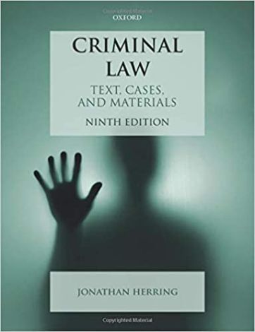 Criminal Law: Text, Cases and Materials 9e 