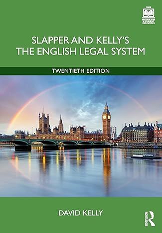 Slapper and Kelly's The English Legal System 20e