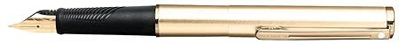 Sheaffer Agio Compact Brush Gold Fountain