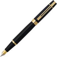 Sheaffer® 300 Glossy Black With Chrome Plated Trim Rollerball Pen