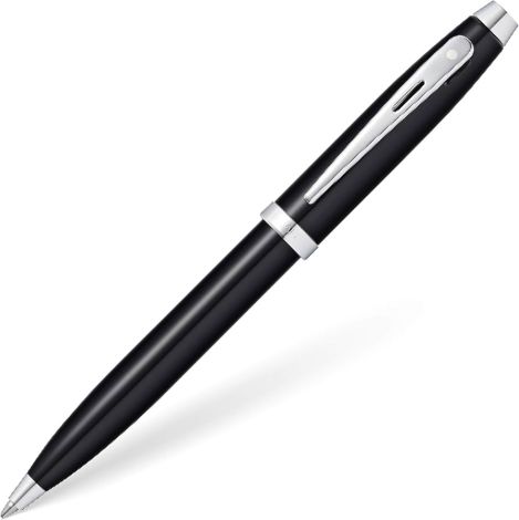 Sheaffer® 100 Glossy Black Lacquer W/ Chrome Trim Appts Ballpoint Pen