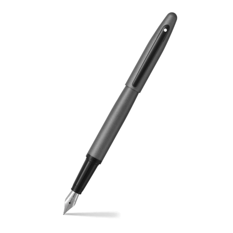 Sheaffer® VFM Matte Grey w/Matte Black Appointments Medium Nib Fountain Pen