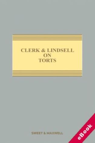 Clerk & Lindsell on Torts 24th edition eBook Mainwork and Supplement 