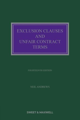 Exclusion Clauses and Unfair Contract Terms 14e eBook