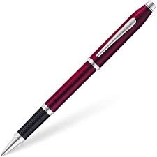 Century II Plum Laquer Rollerball W/ Rhodium Plated Appointments 