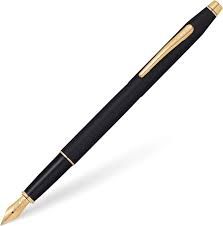 Classic Century Classic Black  W/Gold Plated Appointments & 23KT GP Fine Nib Fountain