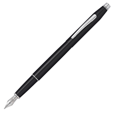 Classic Century BlK Lacquer w/ Chrome Appointments and SS M. Nib FP