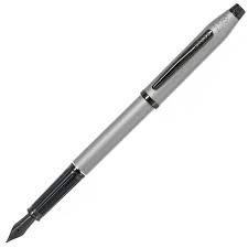 Century II Gunmetal Gray W/ Black Appointments PVD Fountain Pen Medium Nib