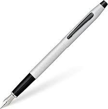 Classic Century Brushed Chrome Pvd Fine Nib Fountain Pen