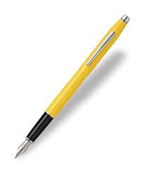 Classic Century Aquatic  Yellow Fine Nib Fountain Pen