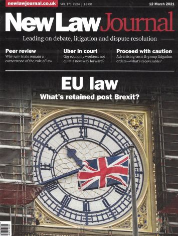 New Law Journal Vol 171 7924 - 12th March 2021