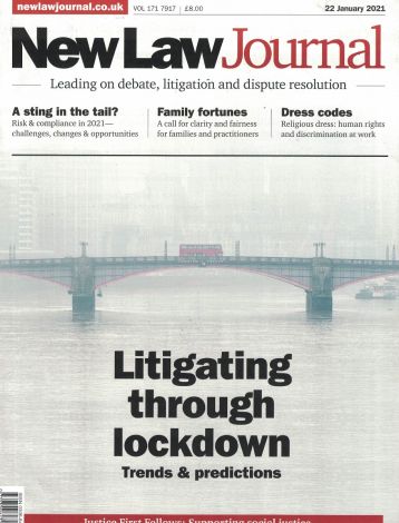 New Law Journal Vol 171 7917 - 22nd January 2021