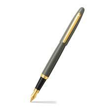 Sheaffer® VFM Light Grey with PVD Gold Trim Ballpoint